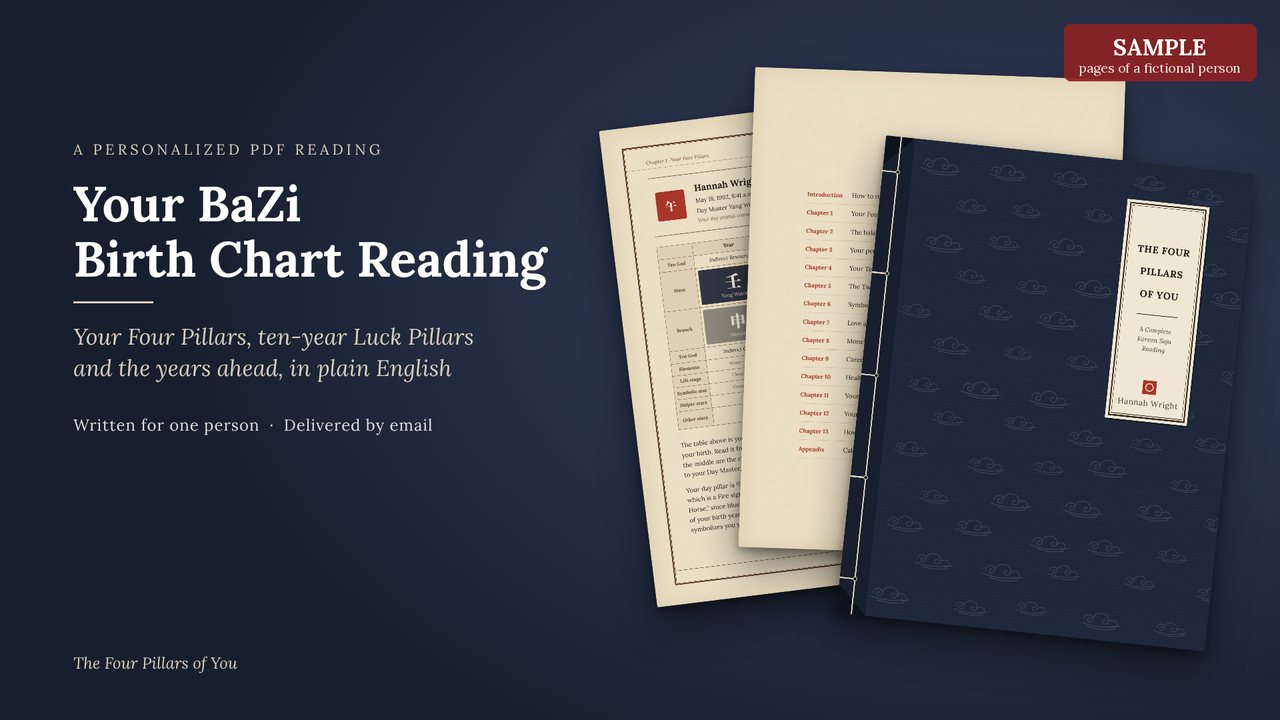 Sample cover of The Four Pillars of You reading